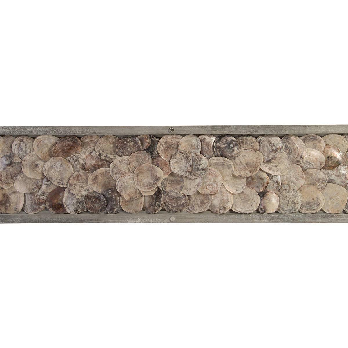 Shell Console Table w/Glass - Euro Living Furniture