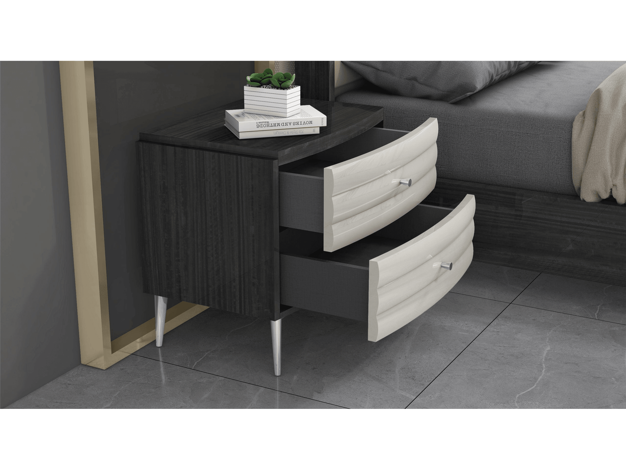 Pino Nightstand - Euro Living Furniture