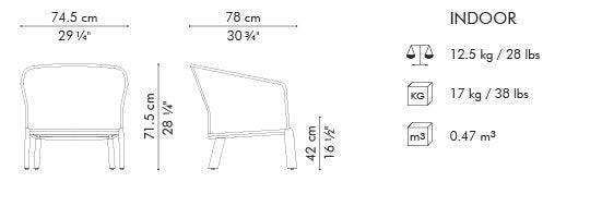 PARCHMENT EASY ARMCHAIR - Euro Living Furniture