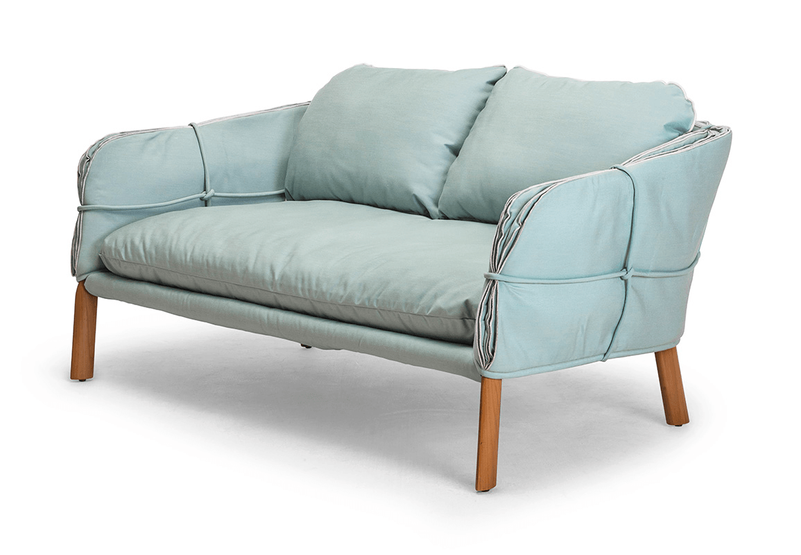 PARCHMENT LOVESEAT - Euro Living Furniture