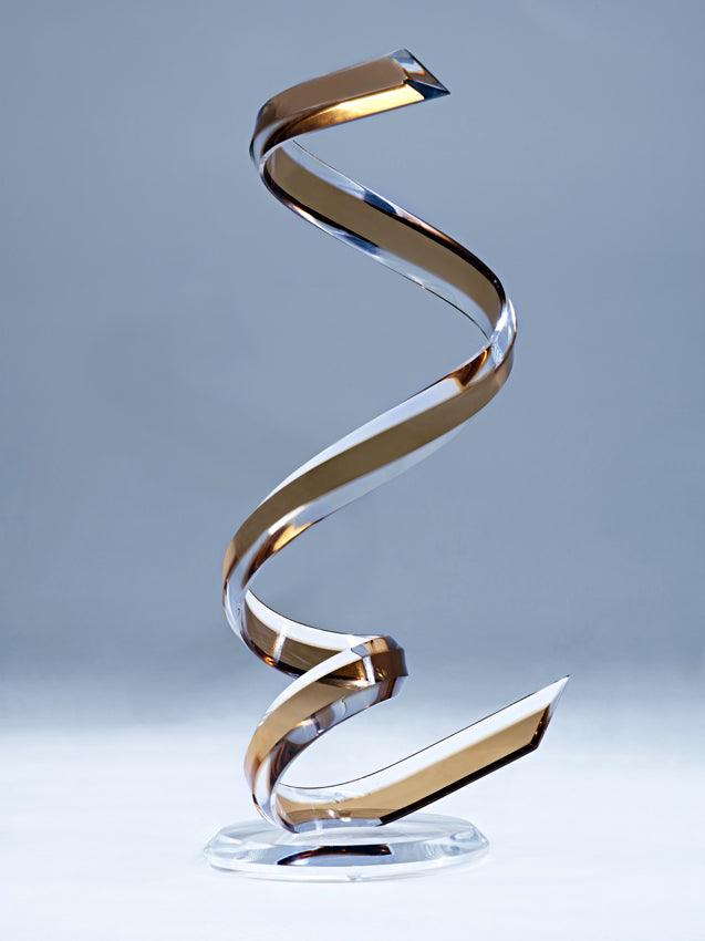 Swirl Acrylic Sculpture - Euro Living Furniture