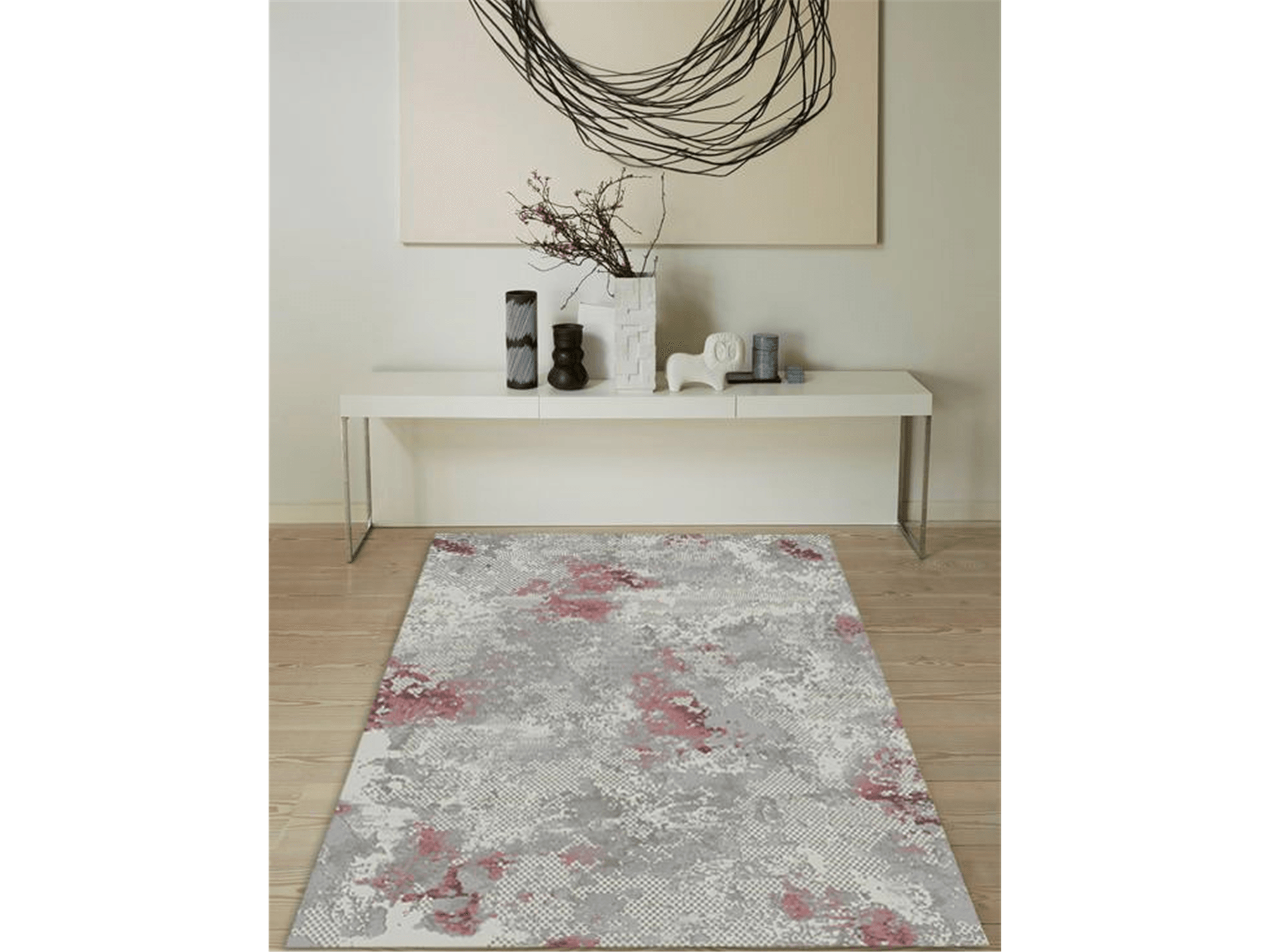 Malcom Decorative Acrylic Rug - Euro Living Furniture