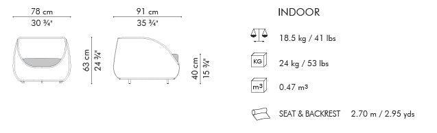 RAPUNZEL EASY ARMCHAIR - Euro Living Furniture