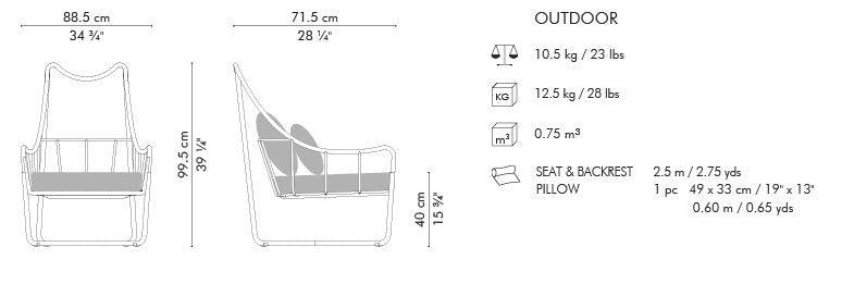 RUSSELL EASY ARMCHAIR - Euro Living Furniture