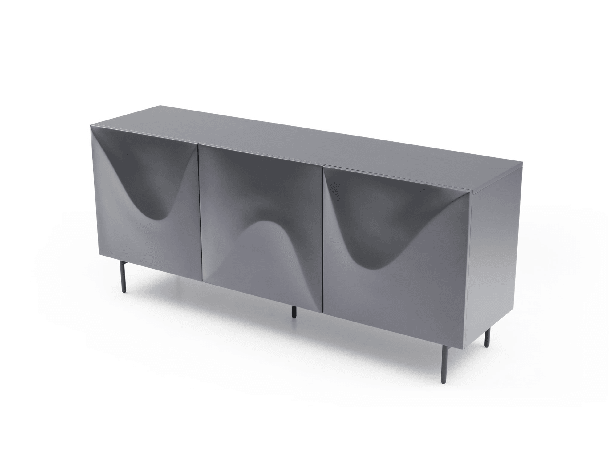 Boothman Buffet Dark Grey - Euro Living Furniture