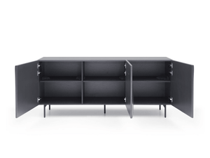 Boothman Buffet Dark Grey - Euro Living Furniture