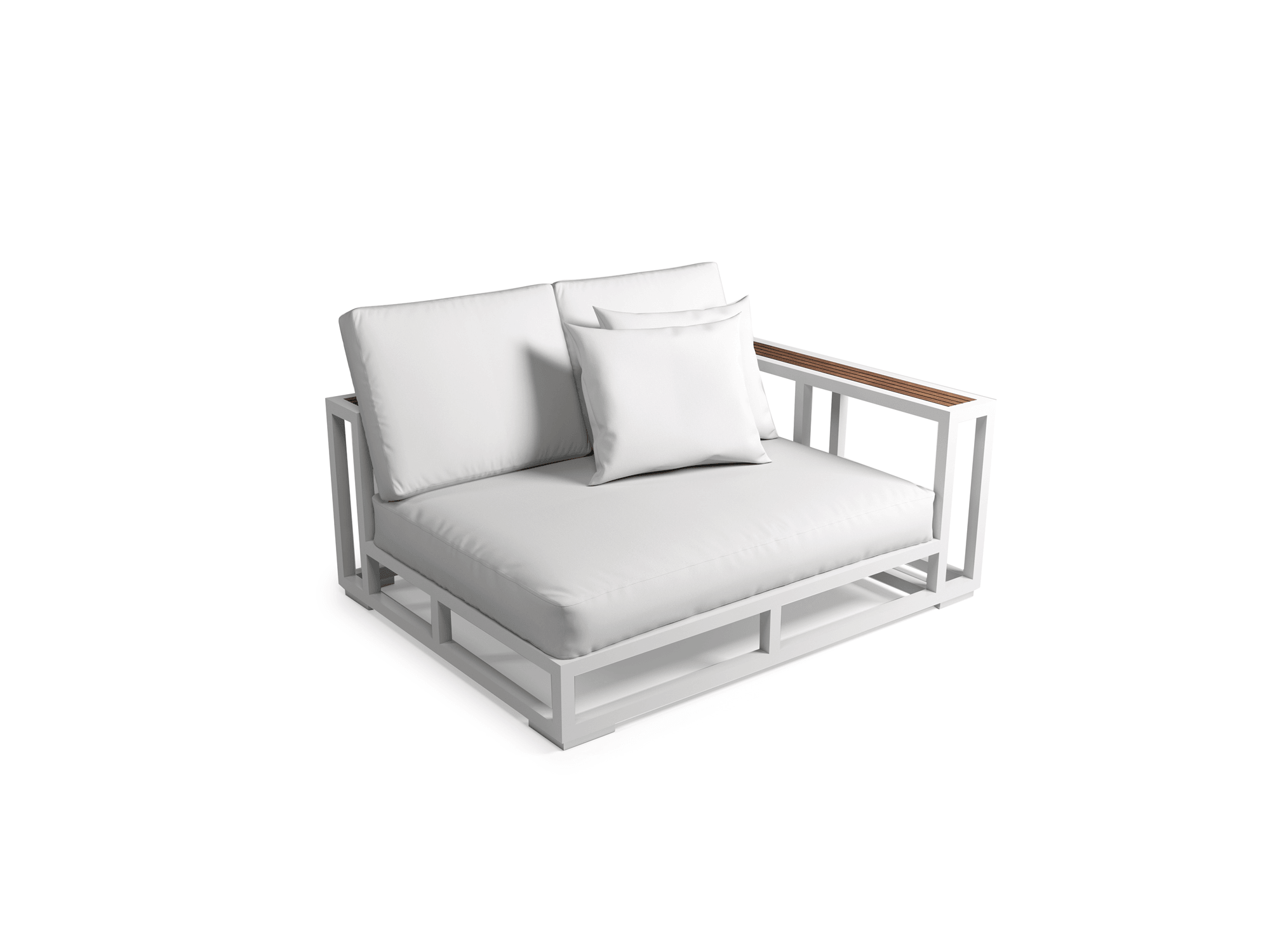 Delice Love seat in Griege - Euro Living Furniture