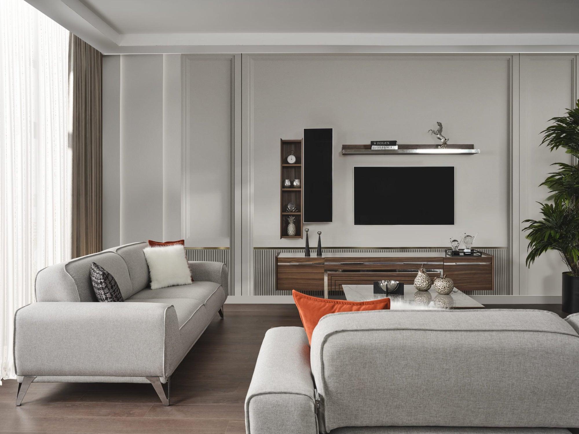 Bursa Sofa Bed Light Grey - Euro Living Furniture