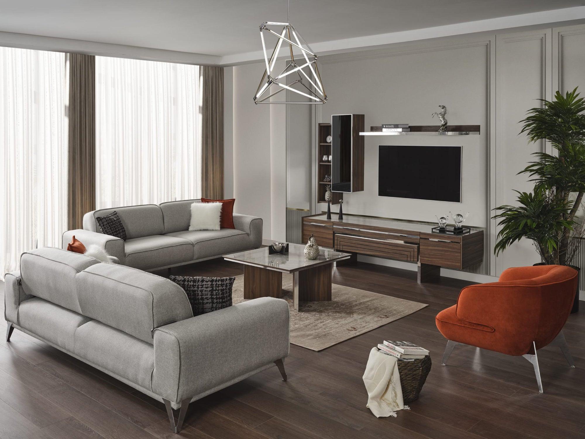 Bursa Sofa Bed Light Grey - Euro Living Furniture