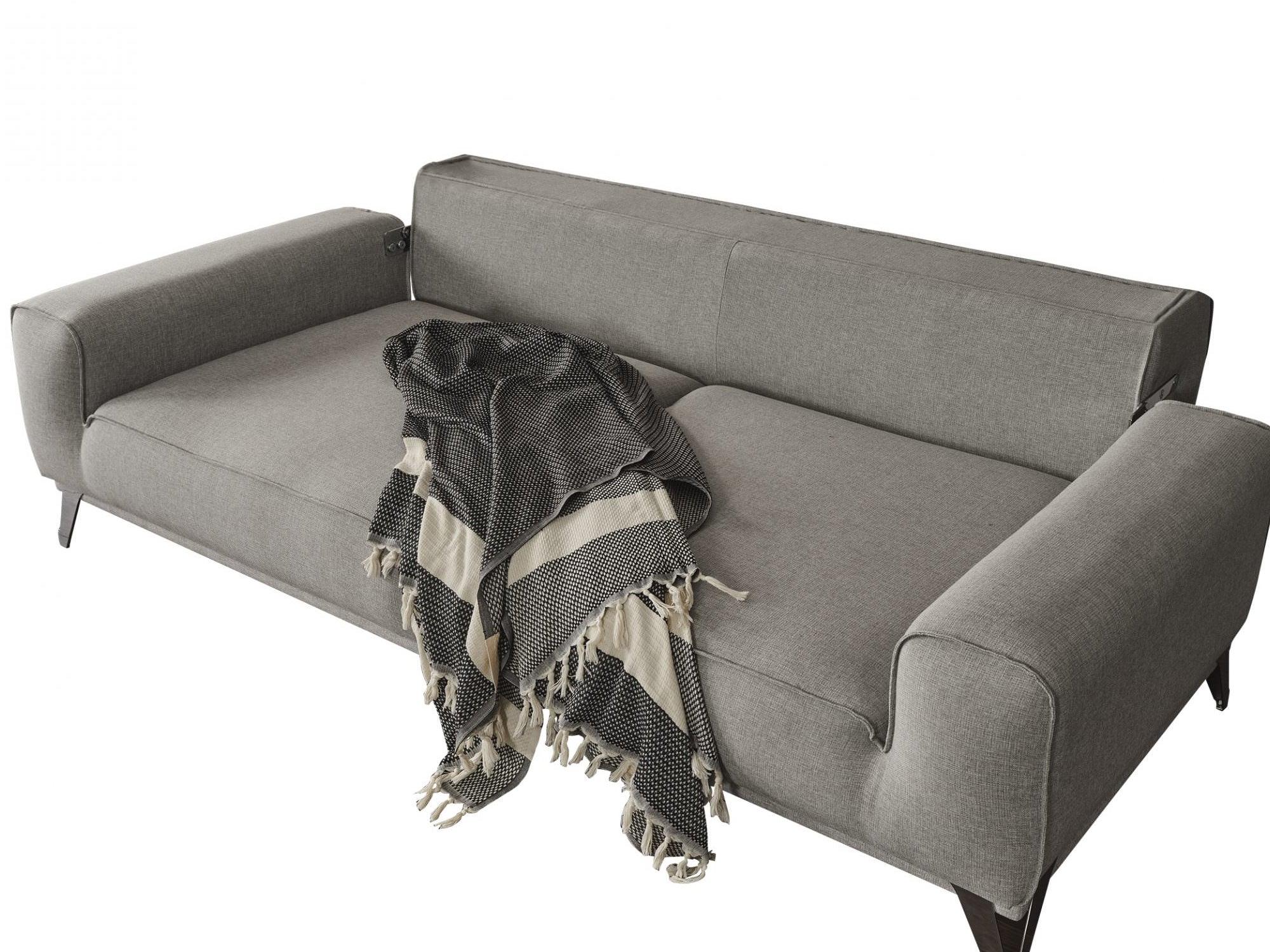 Bursa Sofa Bed Light Grey - Euro Living Furniture