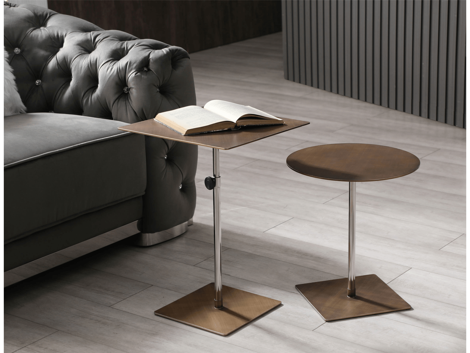 Kolby Round Side Table - Euro Living Furniture