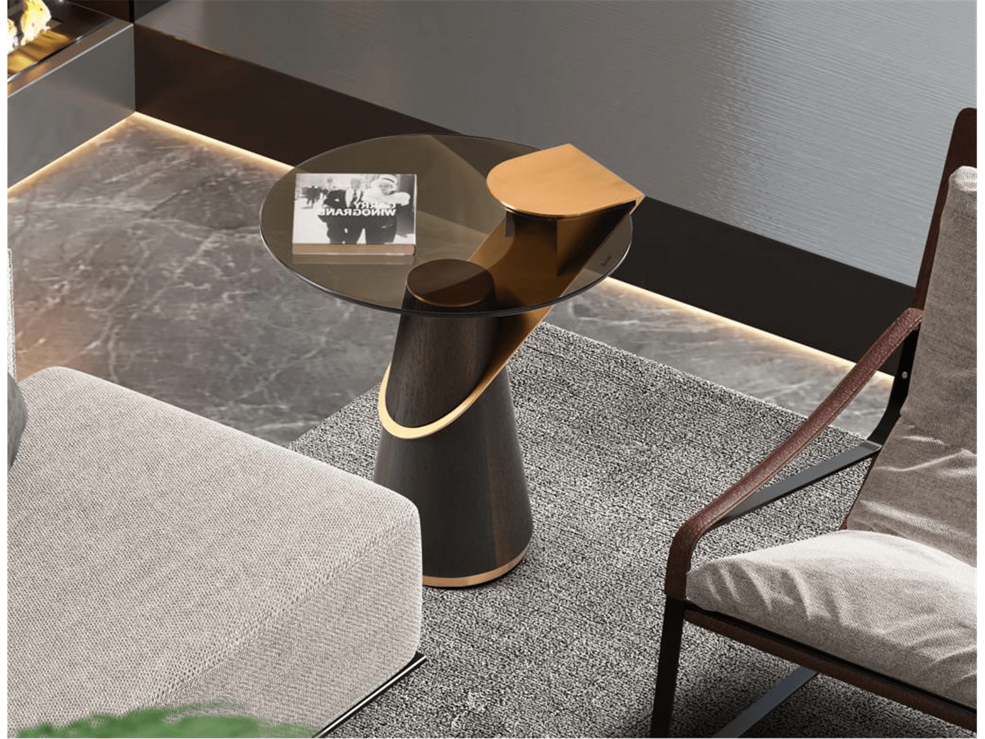Arlie Side Table - Euro Living Furniture