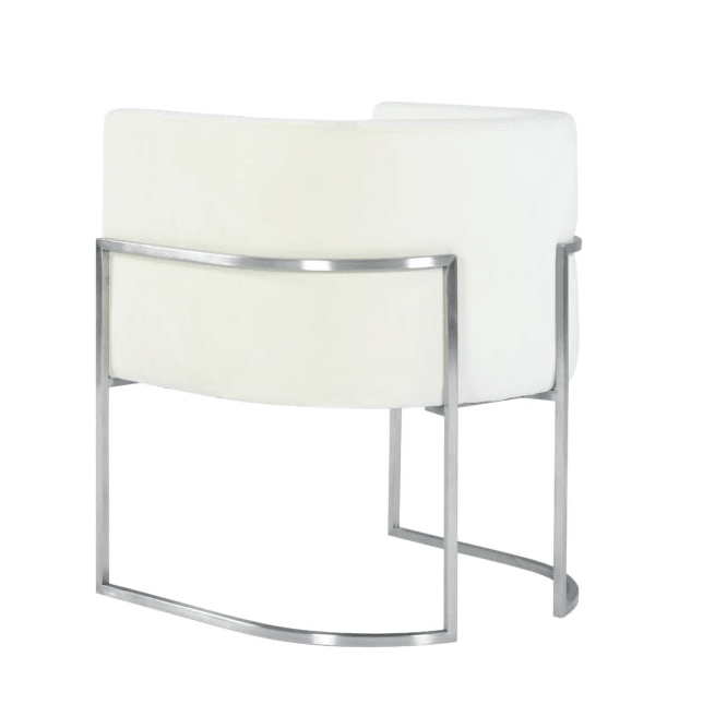 Geraldine Grey Velvet Dining Chair - Euro Living Furniture