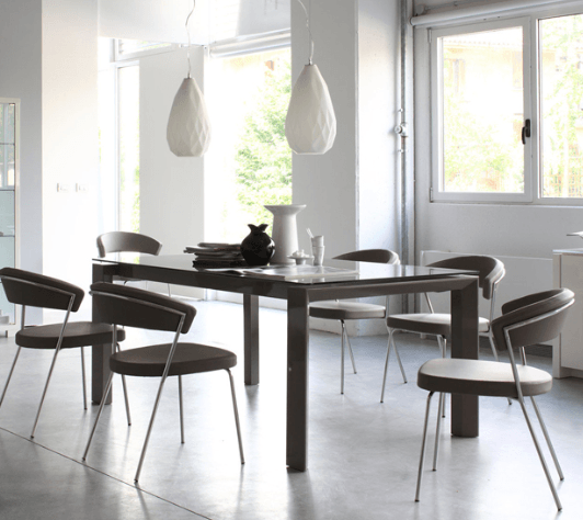 NewYork Dining Chair - Black - Euro Living Furniture