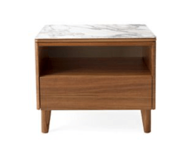 Boston Night stand w/ Marble By Calligaris - Euro Living Furniture