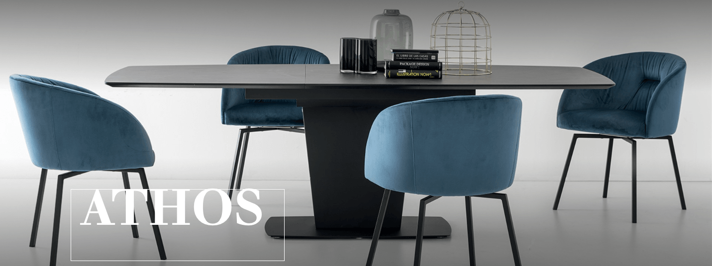 Athos Dining table By Calligaris  59" / 71" - Euro Living Furniture
