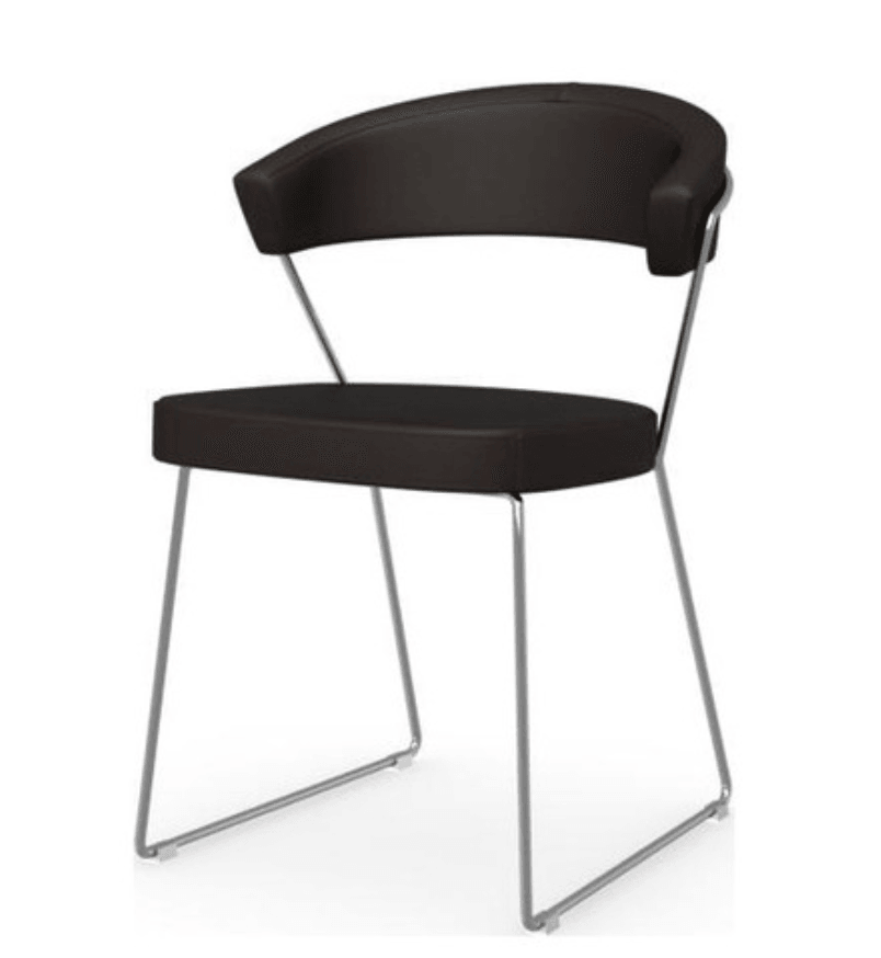 NewYork Dining Chair - Black - Euro Living Furniture