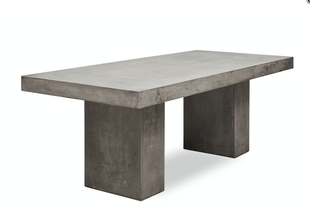 Claire Outdoor dining table in concrete - Euro Living Furniture