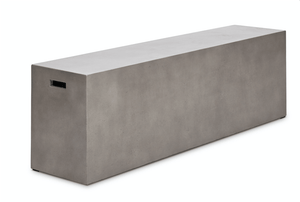 Eclair  outdoor concrete bench 60" - Euro Living Furniture