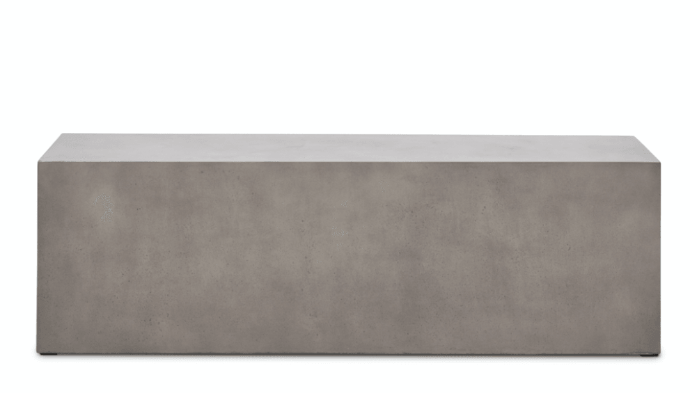 Eclair  outdoor concrete bench 60" - Euro Living Furniture