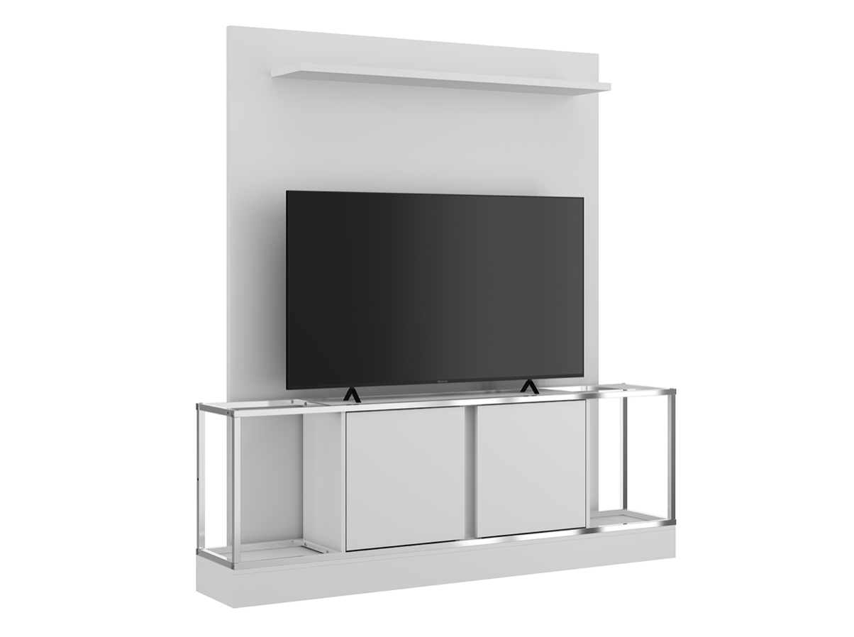 Kal Wall Unit in White - Euro Living Furniture