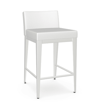 Ethan Stool in White - Euro Living Furniture