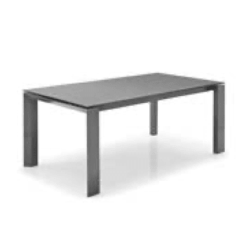 OMNIA GLASS in ceramic WHITE + WALNUT (Special Order) - Euro Living Furniture