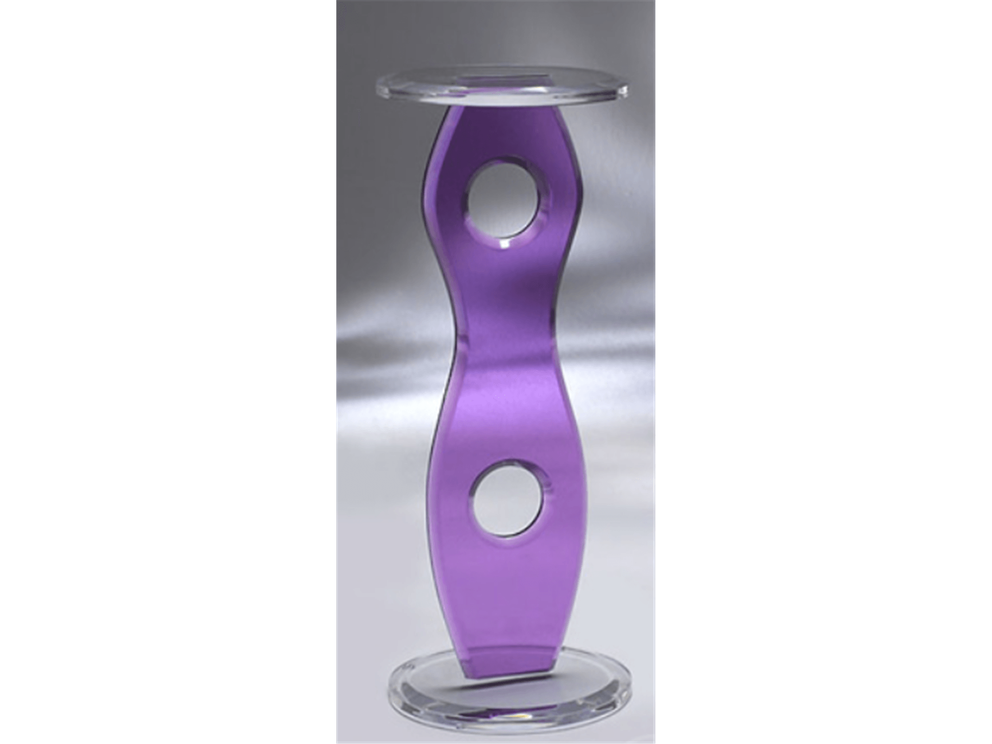 Bocca Acrylic Pedestal (14″ Round x 36″ H) - Euro Living Furniture