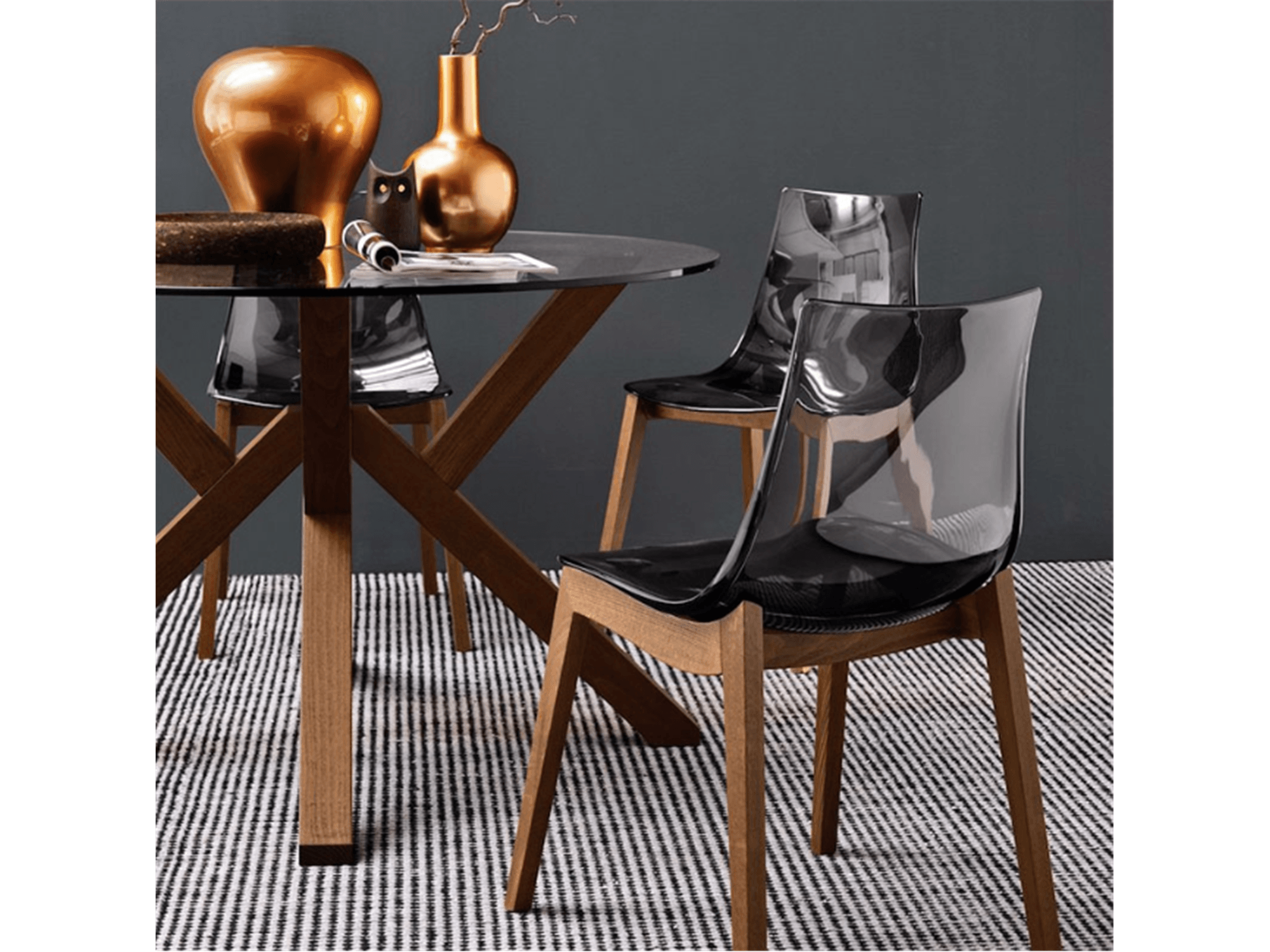 LED Modern Italian Dining chair - Euro Living Furniture