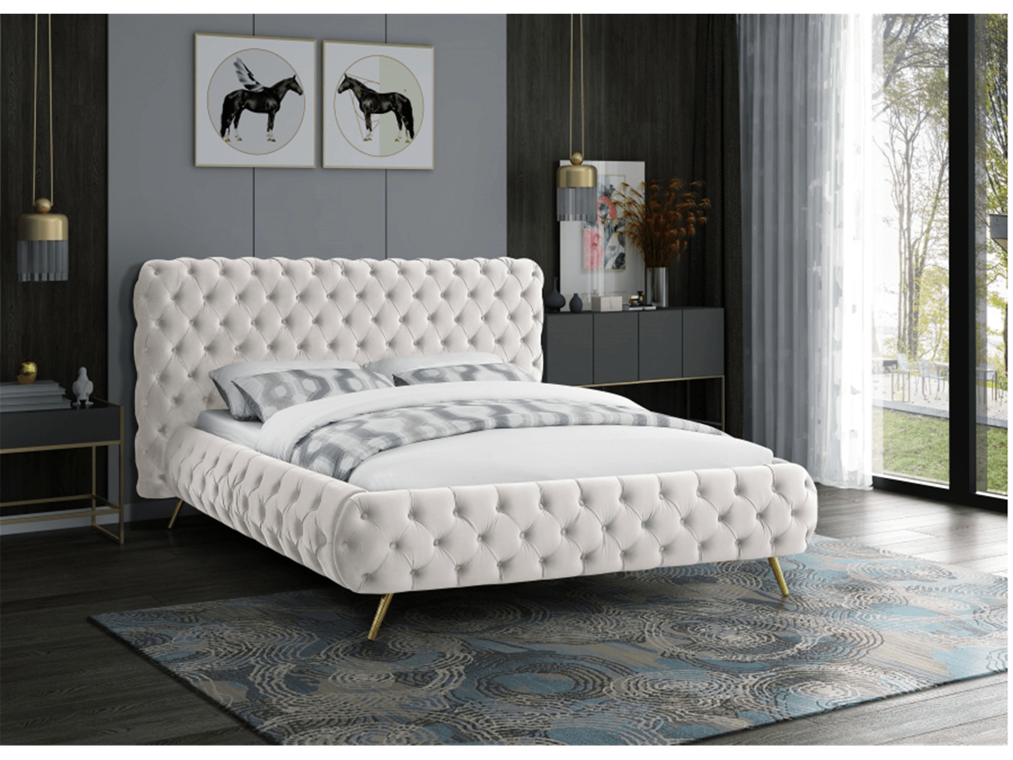 Delani King Bed - Euro Living Furniture