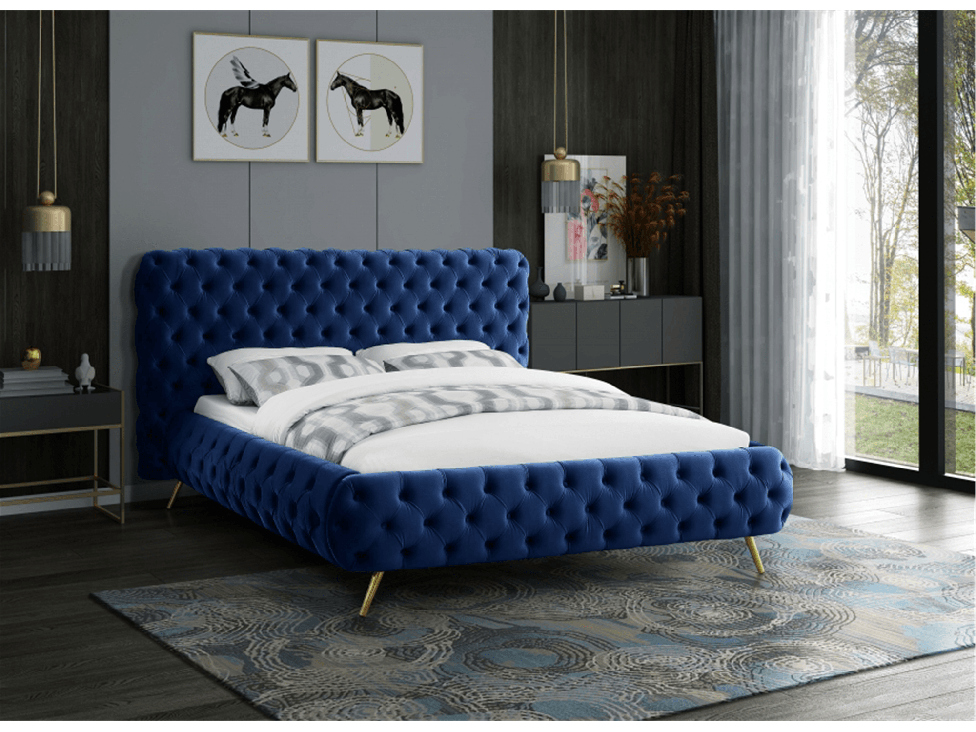 Delani King Bed - Euro Living Furniture