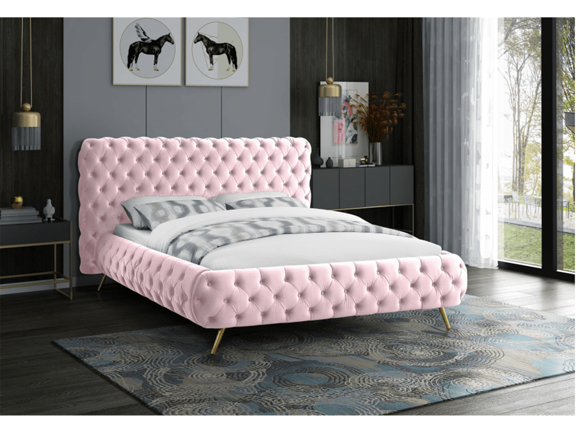 Delani King Bed - Euro Living Furniture