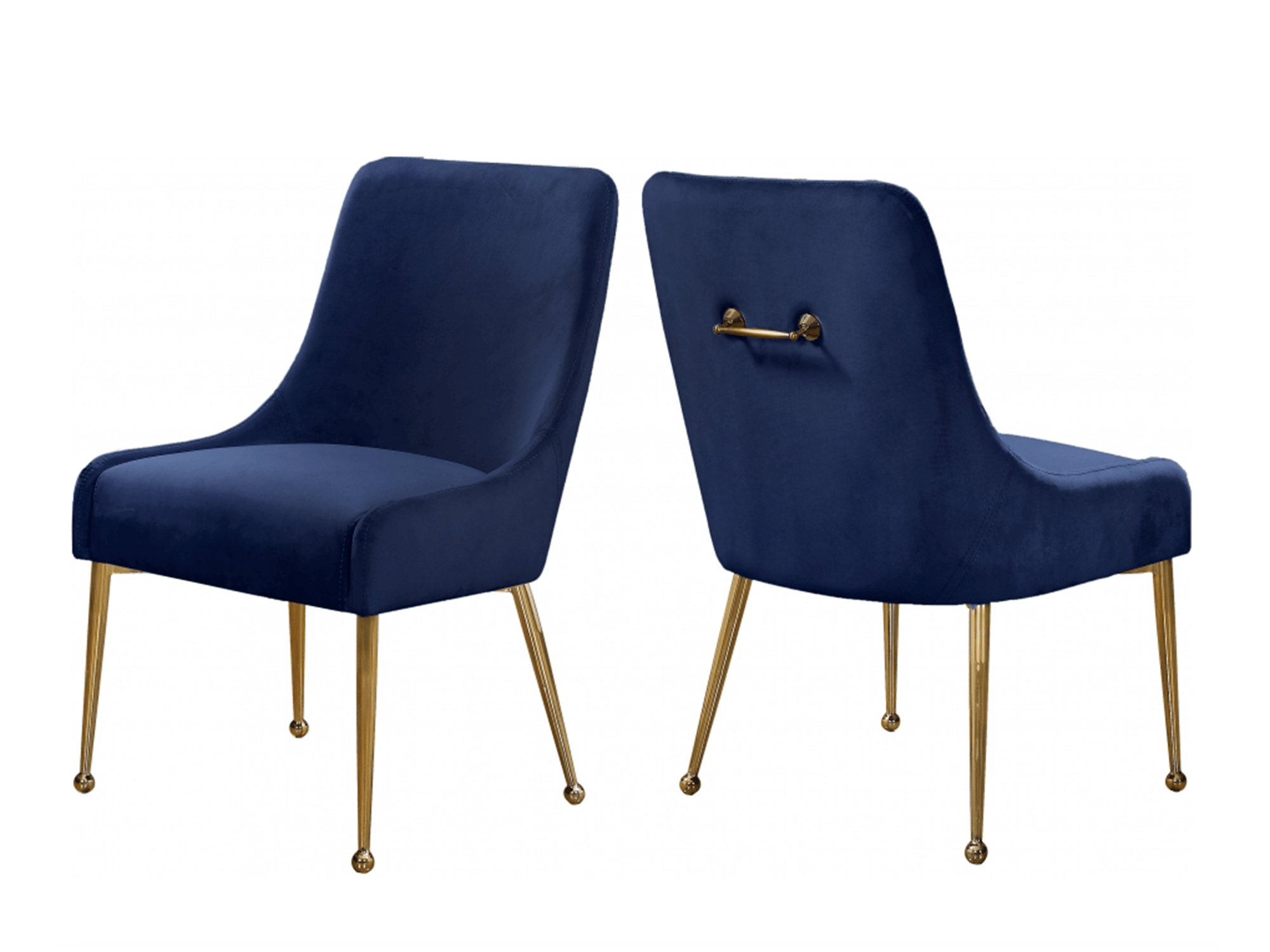 Lowery Velvet dining Chair - Euro Living Furniture
