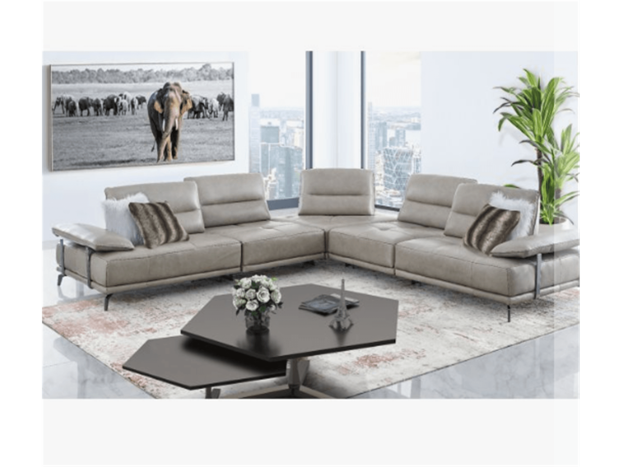 Estella Sectional Sofa - Euro Living Furniture
