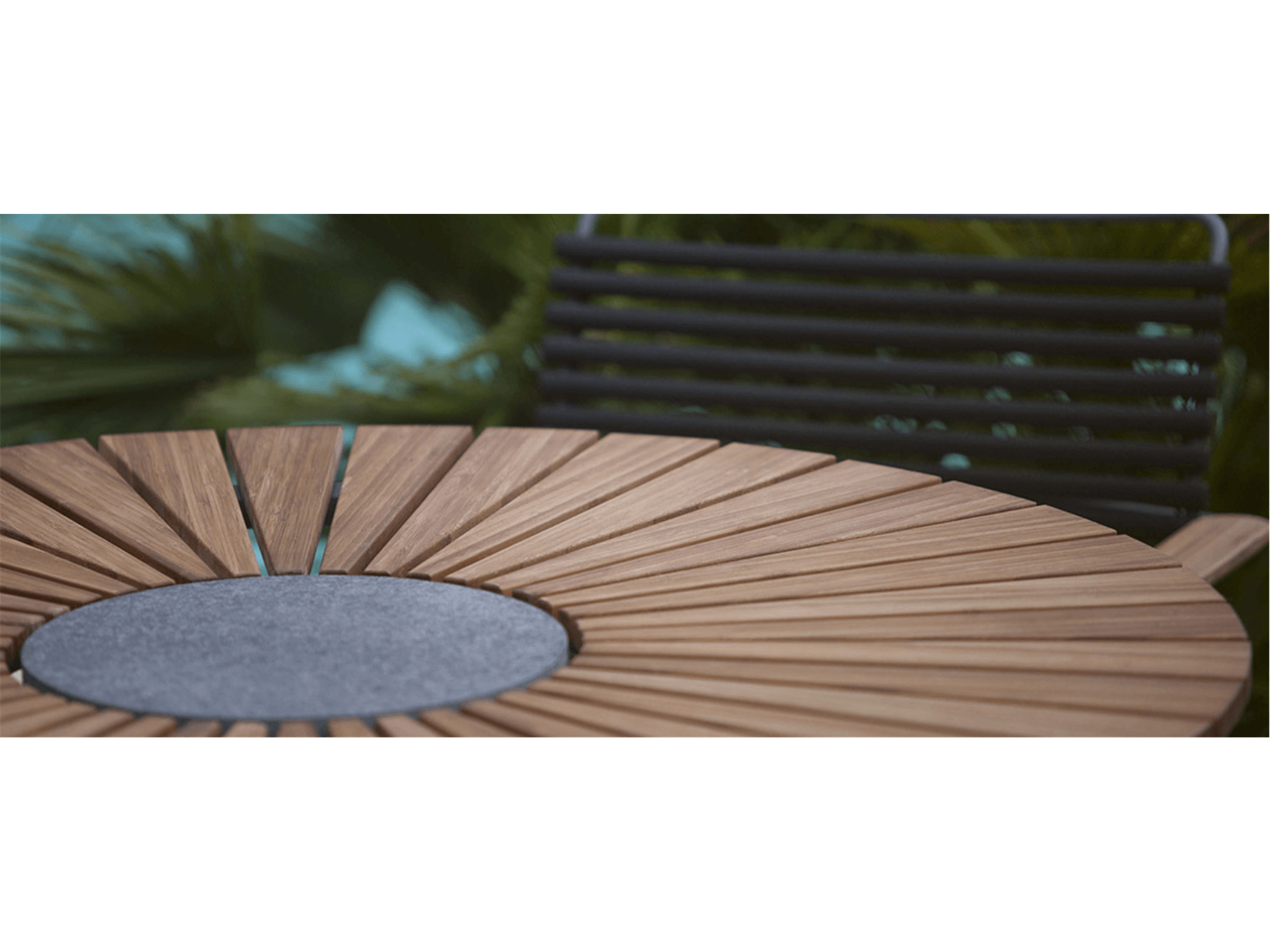 Circle Bamboo Dining Table - Euro Living Furniture