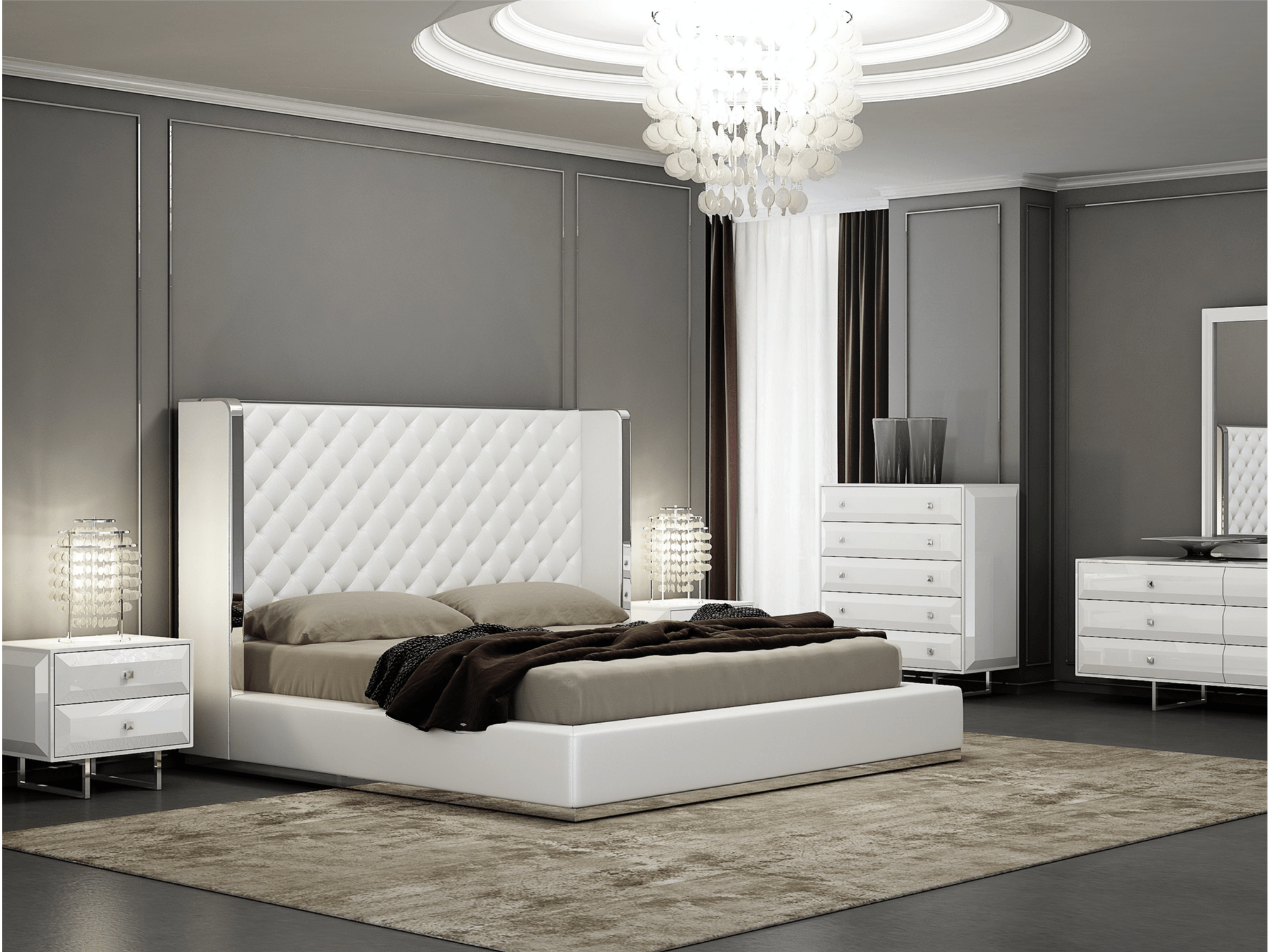 Zahar Brazo Bed - Euro Living Furniture