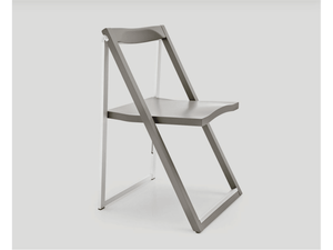 Skip Folding Chairs w/ white frame and white seat - Euro Living Furniture