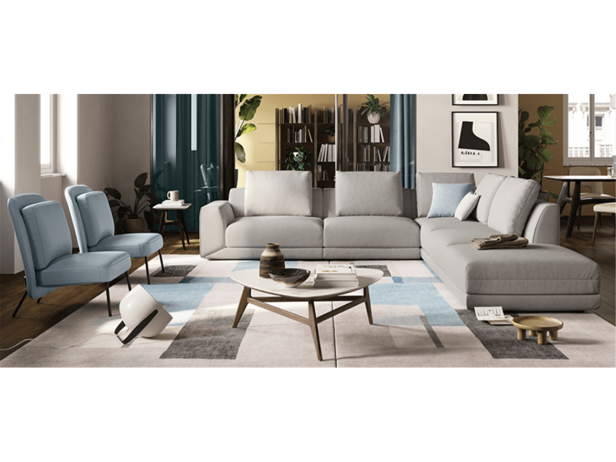 Kartun Sectional - Euro Living Furniture