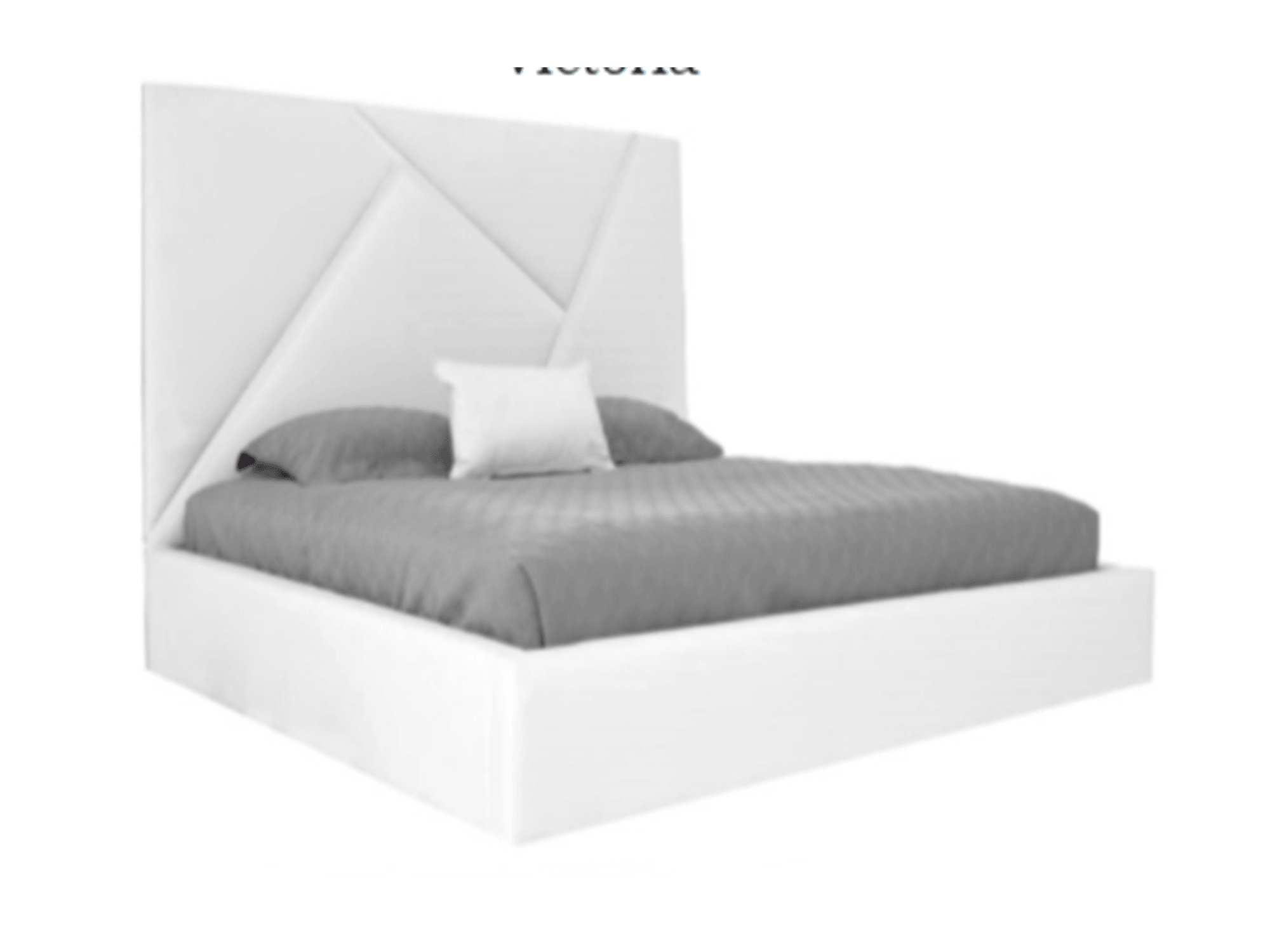 Ria custom bed 60" - Euro Living Furniture