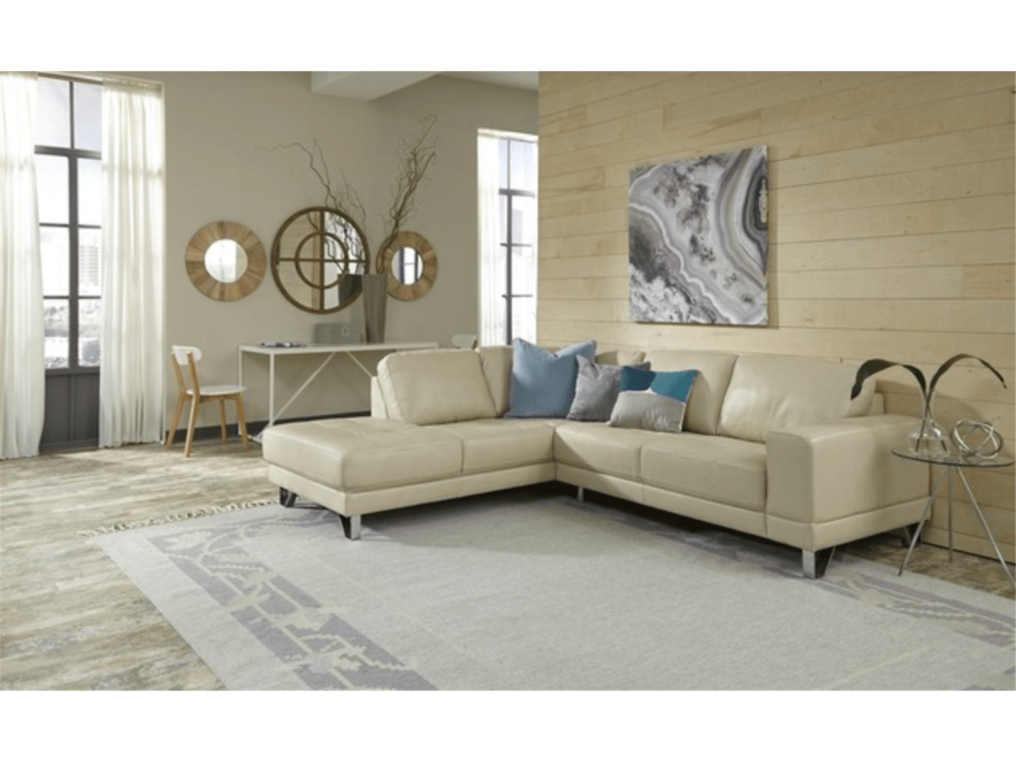 Seatlle Sectional LAF Chaise Grey - Euro Living Furniture
