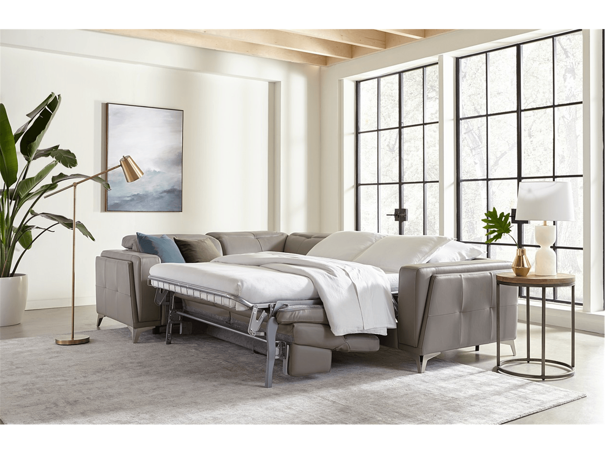 Kami Sectional Leather - Euro Living Furniture