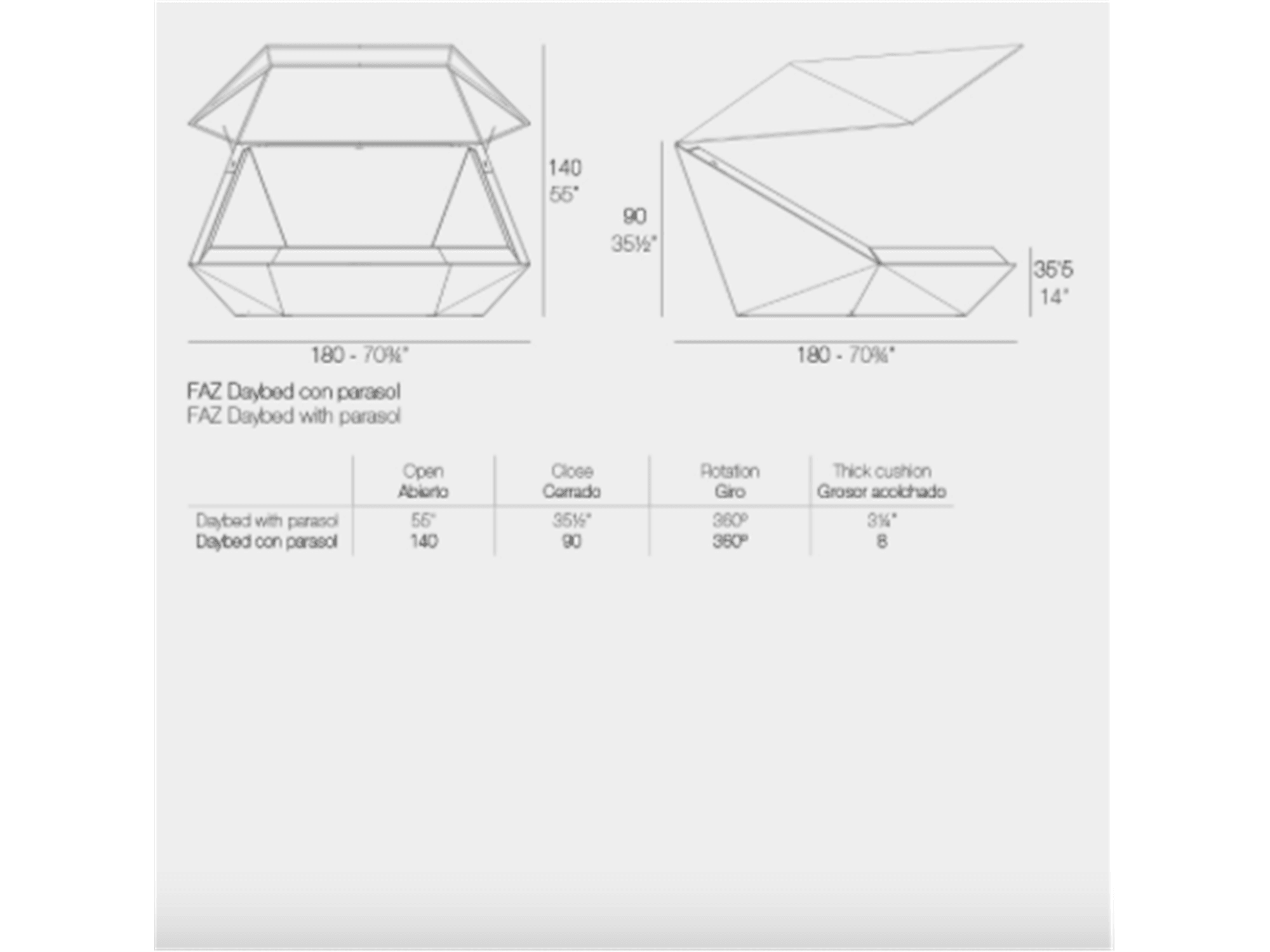 Faz Daybed with Canopy - Euro Living Furniture