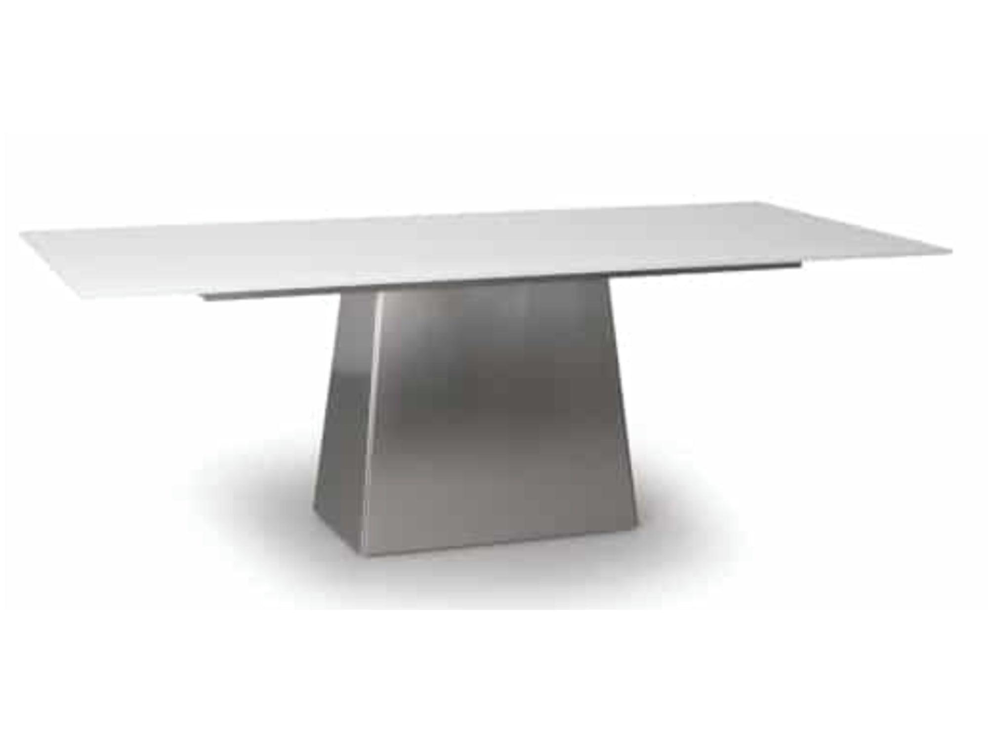 Sculpture Rectangular Base ONLY****White - Euro Living Furniture