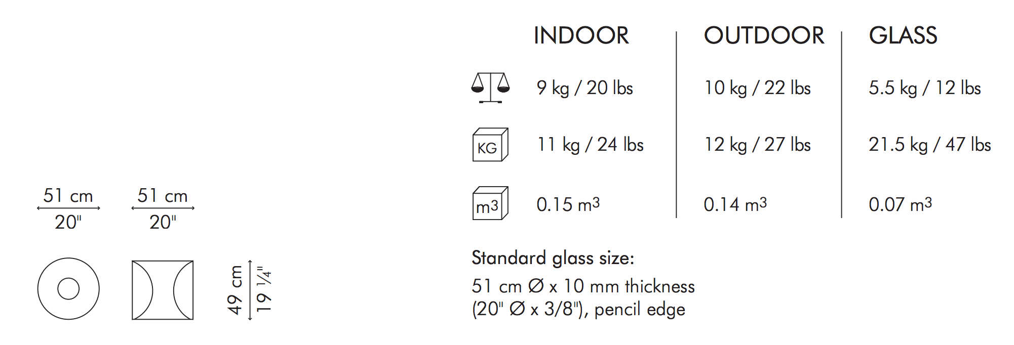 AMAYA END TABLE - Euro Living Furniture