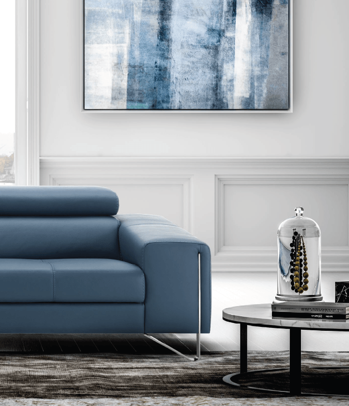 Versailles 117" Italian Leather Sofa - Euro Living Furniture