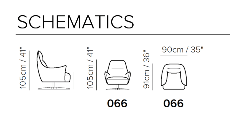 RITA SWIVEL CHAIR  by NATUZZI - Euro Living Furniture