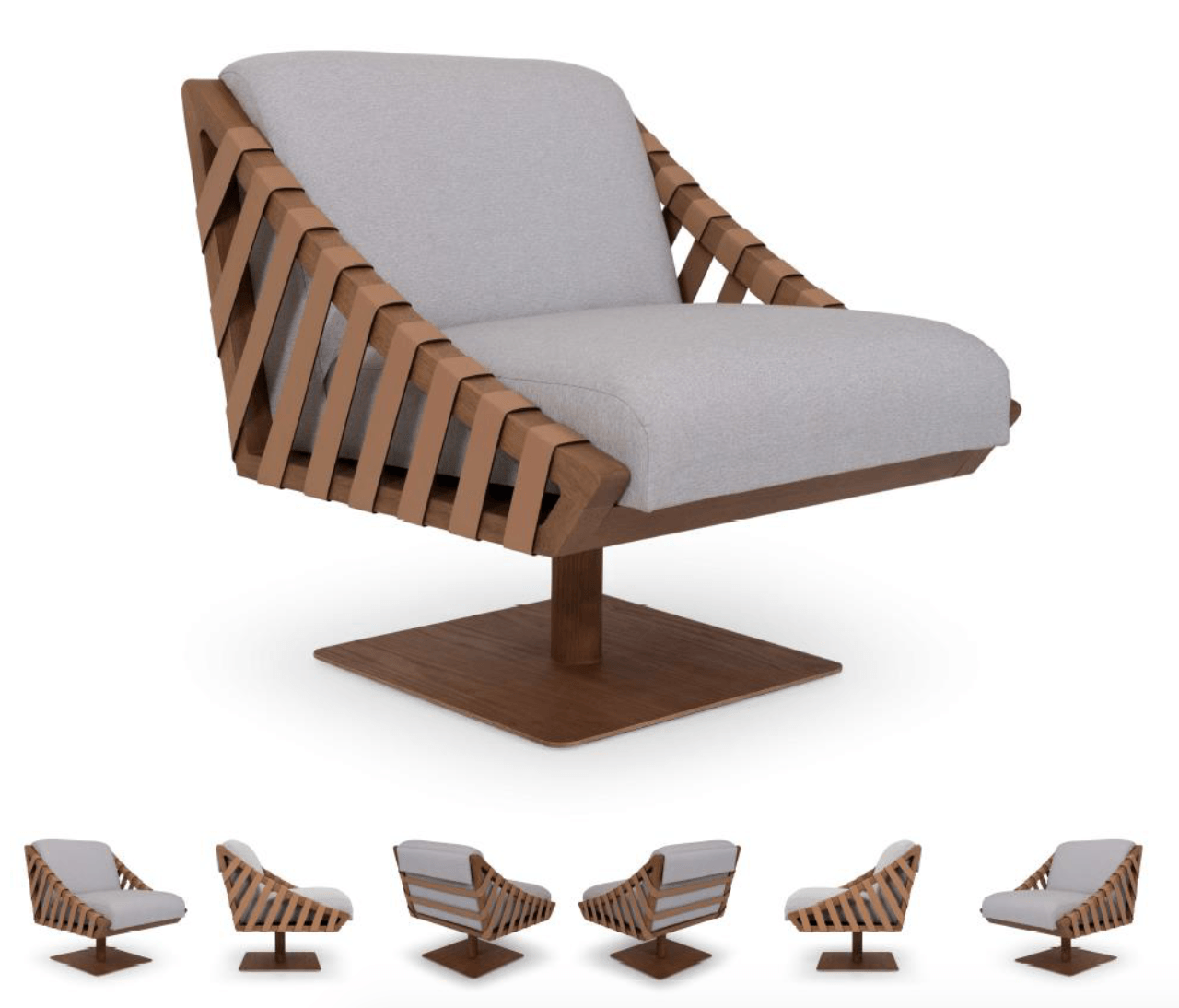 Girardo Swivel Chair - Euro Living Furniture