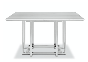 LIN SQUARED MARBLE DINING TABLE - Euro Living Furniture