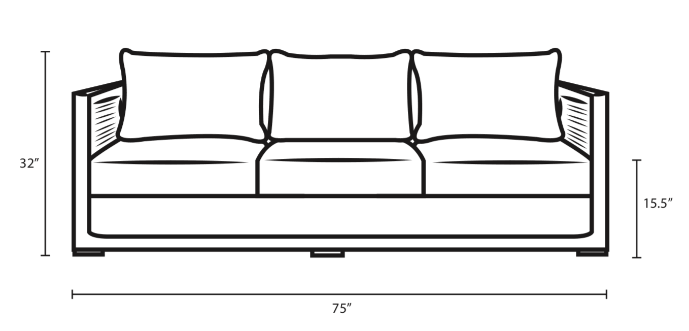 Bermuda Outdoor sofa - Euro Living Furniture