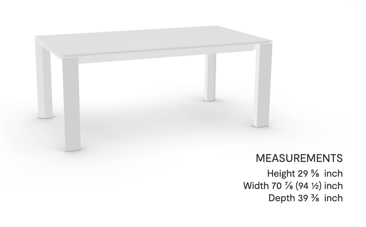 OMNIA GLASS in ceramic WHITE + WALNUT (Special Order) - Euro Living Furniture